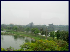 Shenzhen outskirts seen from the train to Guangzhou, near the border to Dongguan